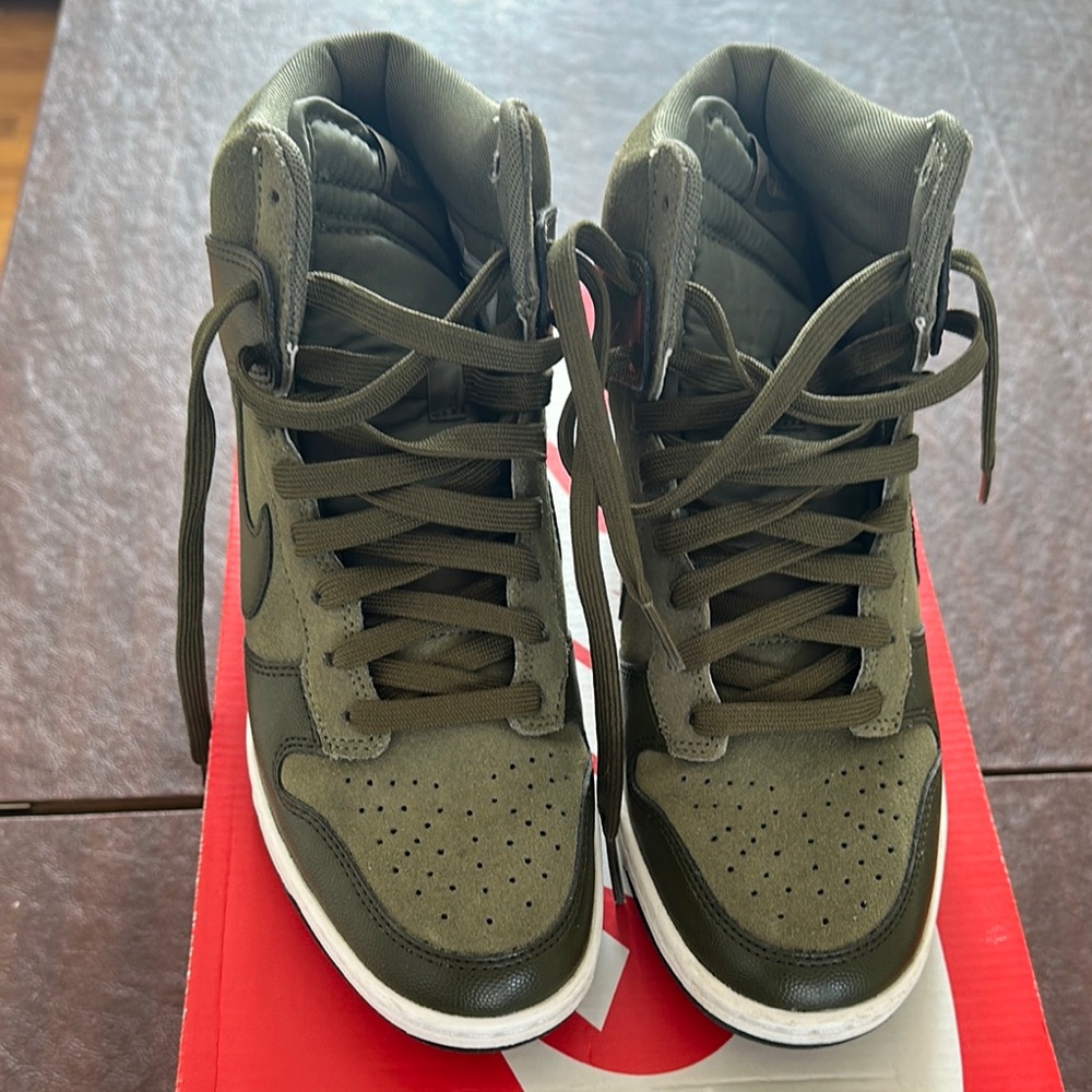 Nike Women's Olive High-Top Sneakers - Picture 5 of 5